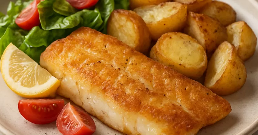 Pescada branca frita