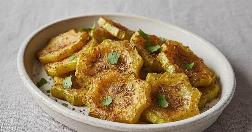 Chuchu assado com cominho