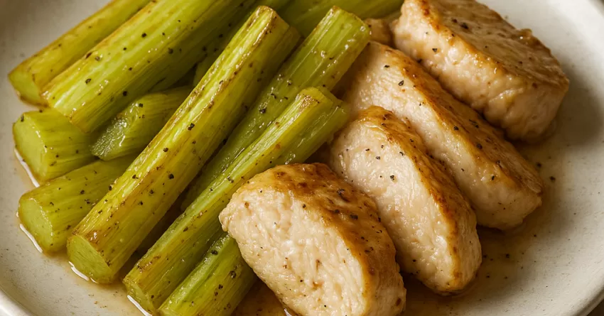 Salsão assado com quelo branco