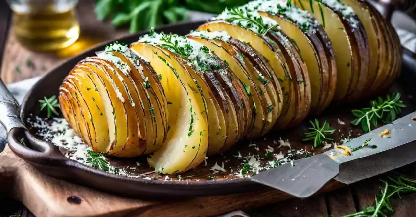 Batata Hasselback: Receita Crocante e Saborosa