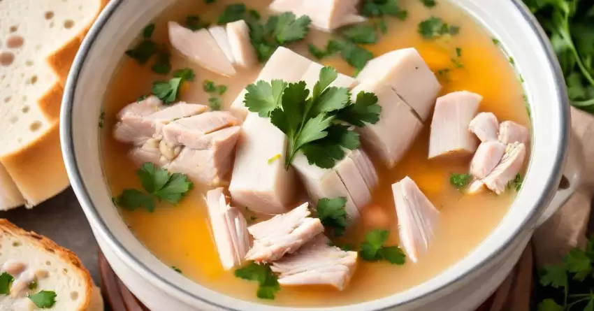 Caldo de kenga: receita de caldo de galinha com mandioca e milho