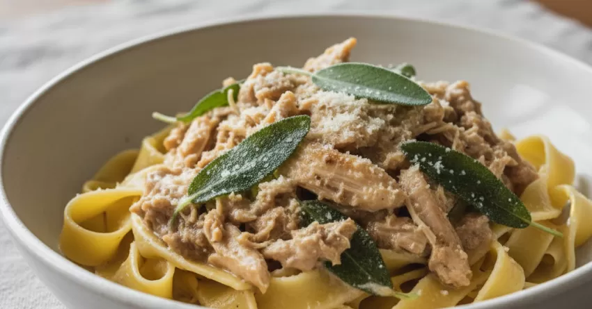 Molho de Carne de Frango com Sálvia