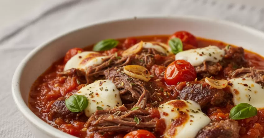 Molho à Pizzaiola com Carne