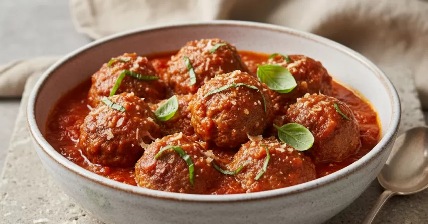 Molho de Tomate com Almôndegas