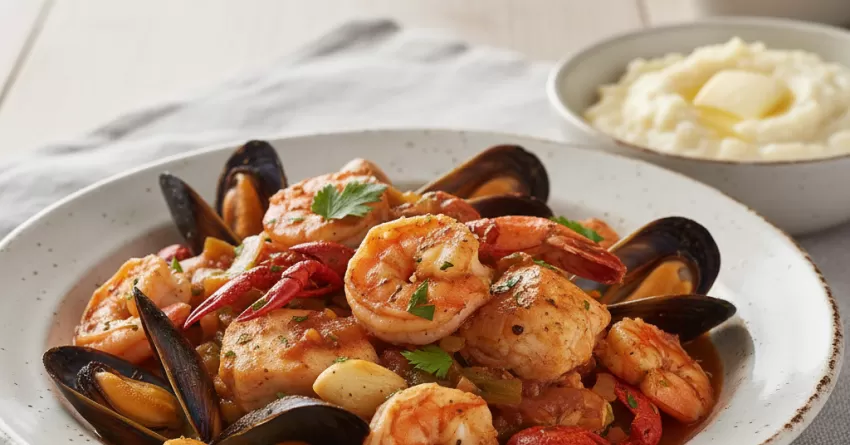 Molho de Frutos do Mar à Cajun