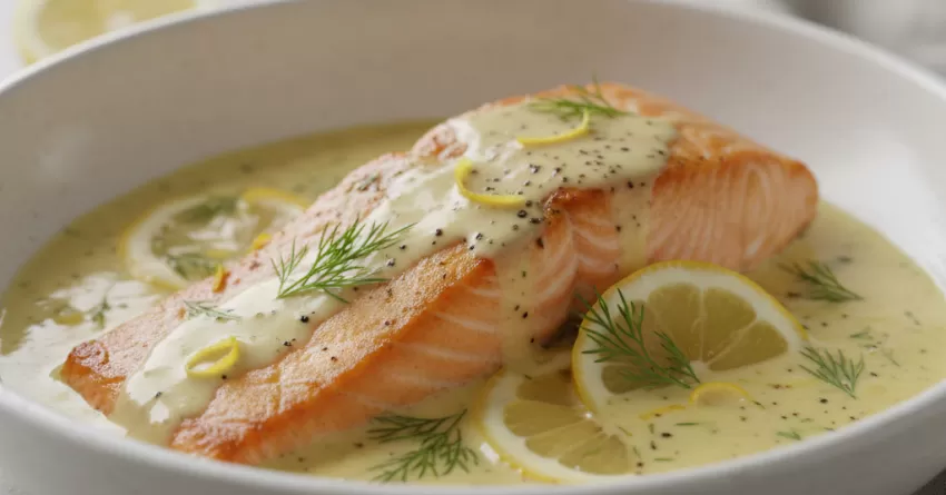 Molho de Salmão com Limão e Dill