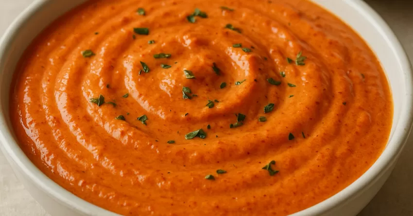 Molho Cremoso de Pimentão