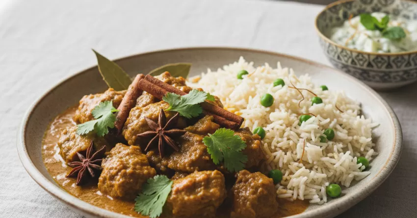 Curry de cordeiro aromático