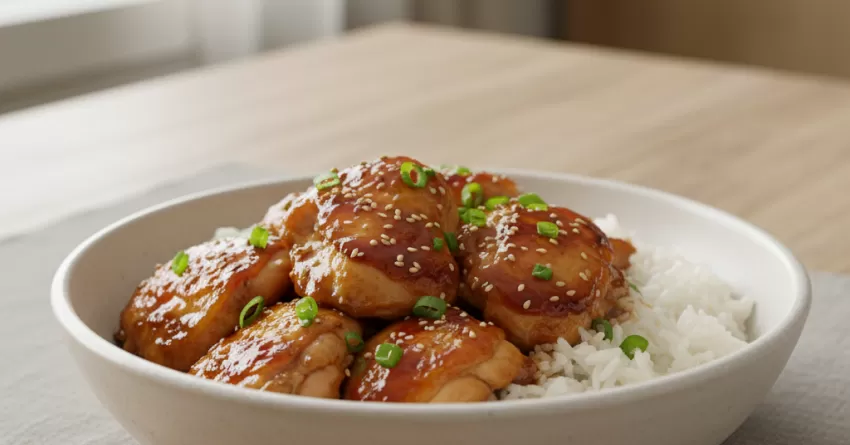 Frango com molho oriental